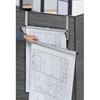 Adiroffice Cubicle Wall Rack for Blueprints, Gray, PK2 ADI618-GRY-2pk